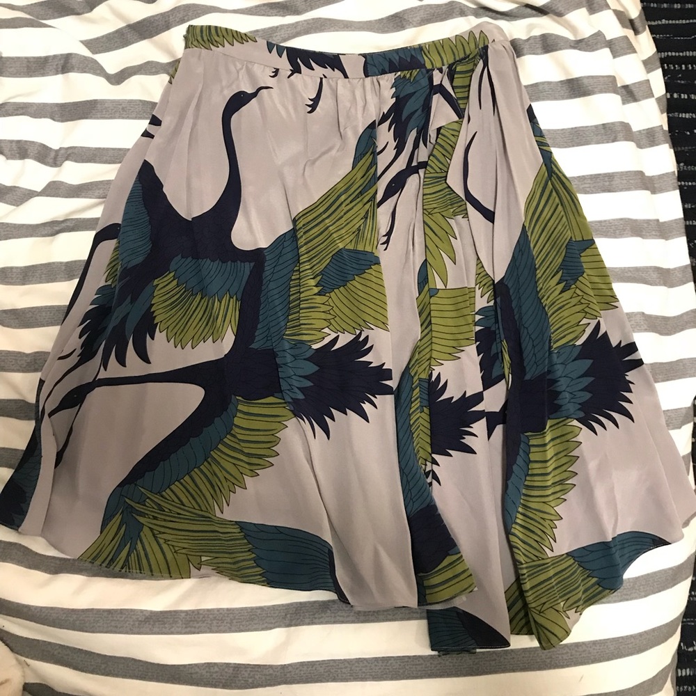 Bird-Patterned Boutique and Unique Skirt